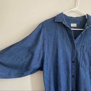 Aritzia Community Wide Arm soft Denim Shirt